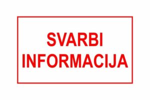 Dėmesio būsimų pirmokų tėvams