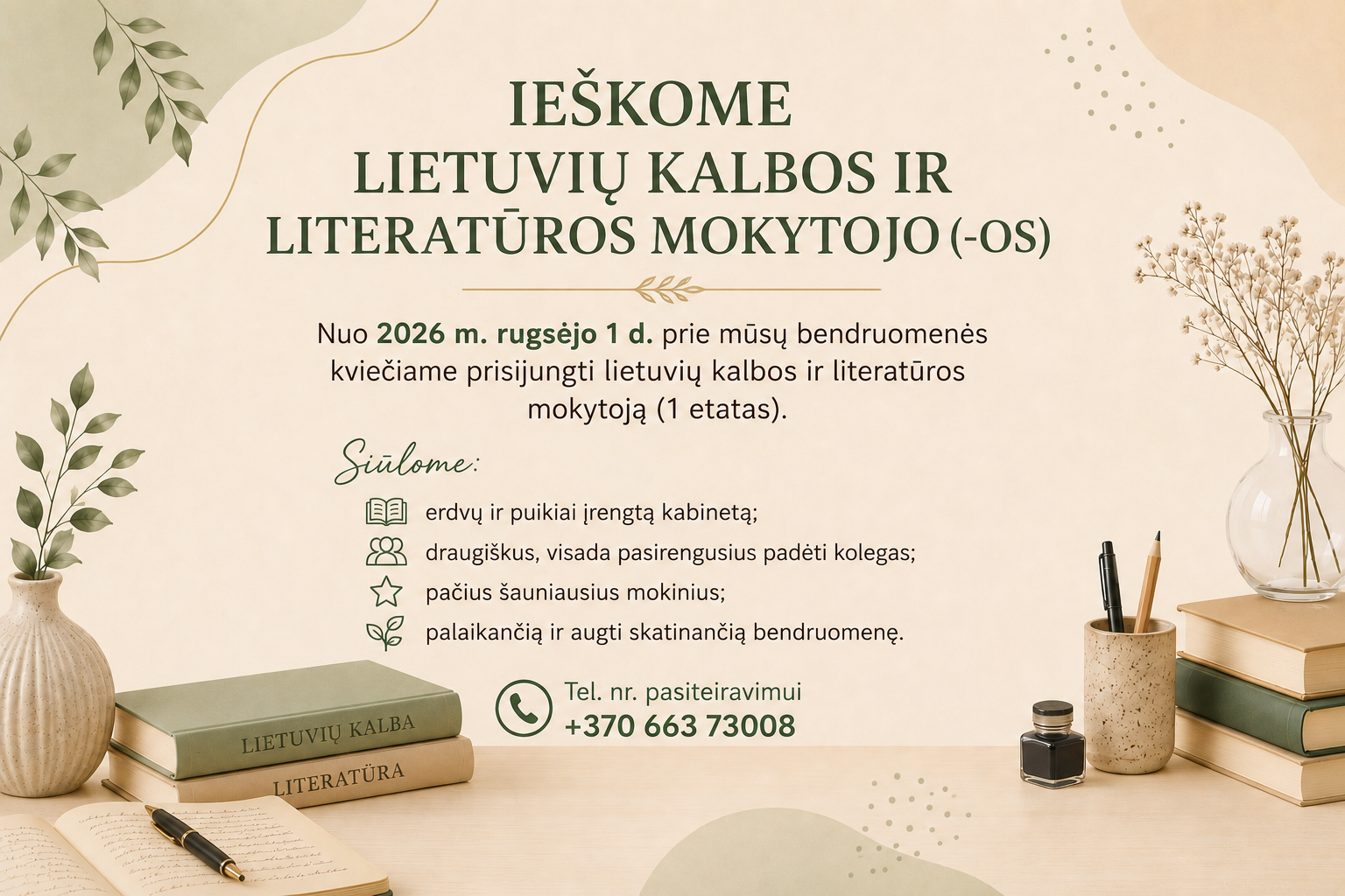 ieškome